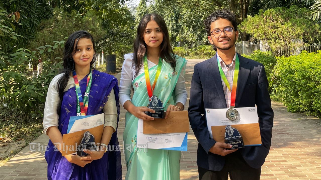 জাককাবইবি ক্যারিয়ার ক্লাবের পাবলিক স্পিকিং প্রতিযোগীতায় সেরা তিনে আশকা, মুকিত, তাবাসসুম