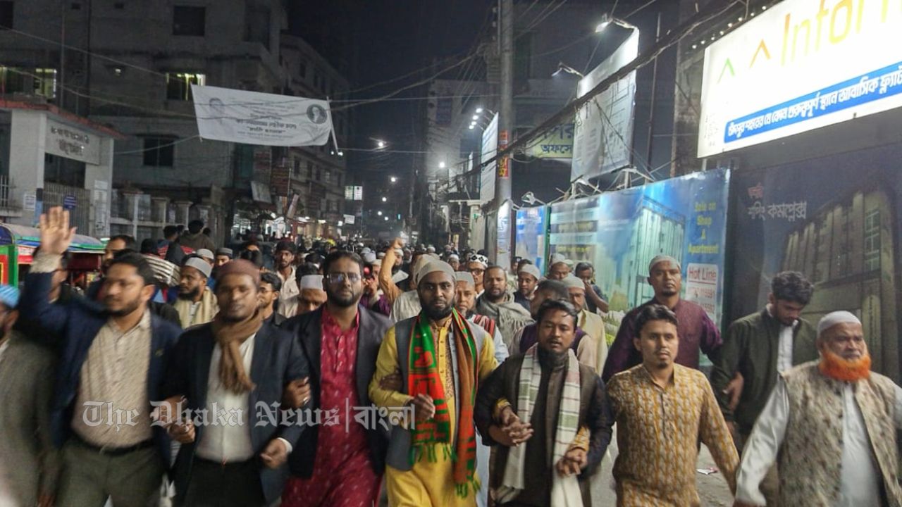 জামায়াতের সেক্রেটারী জেনারেলের আগমনে চাঁদপুরে স্বাগত মিছিল