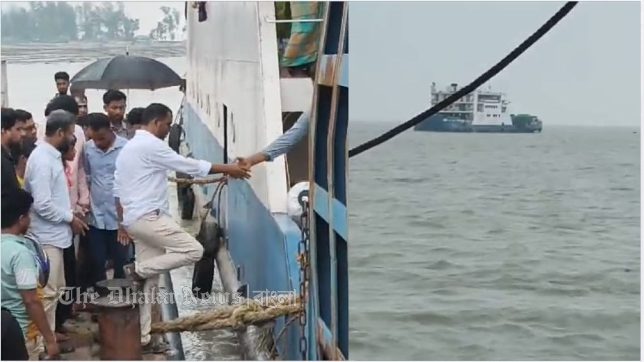 এমপির জন্য মাঝনদী থেকে ঘাটে ফিরল ফেরী! হাতিয়ায় তুমুল সমালোচন