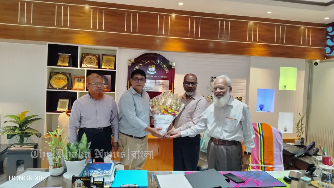 জাবিপ্রবির নতুন কোষাধ্যক্ষ ড. মোহাম্মদ আলী হোসেনের যোগদান