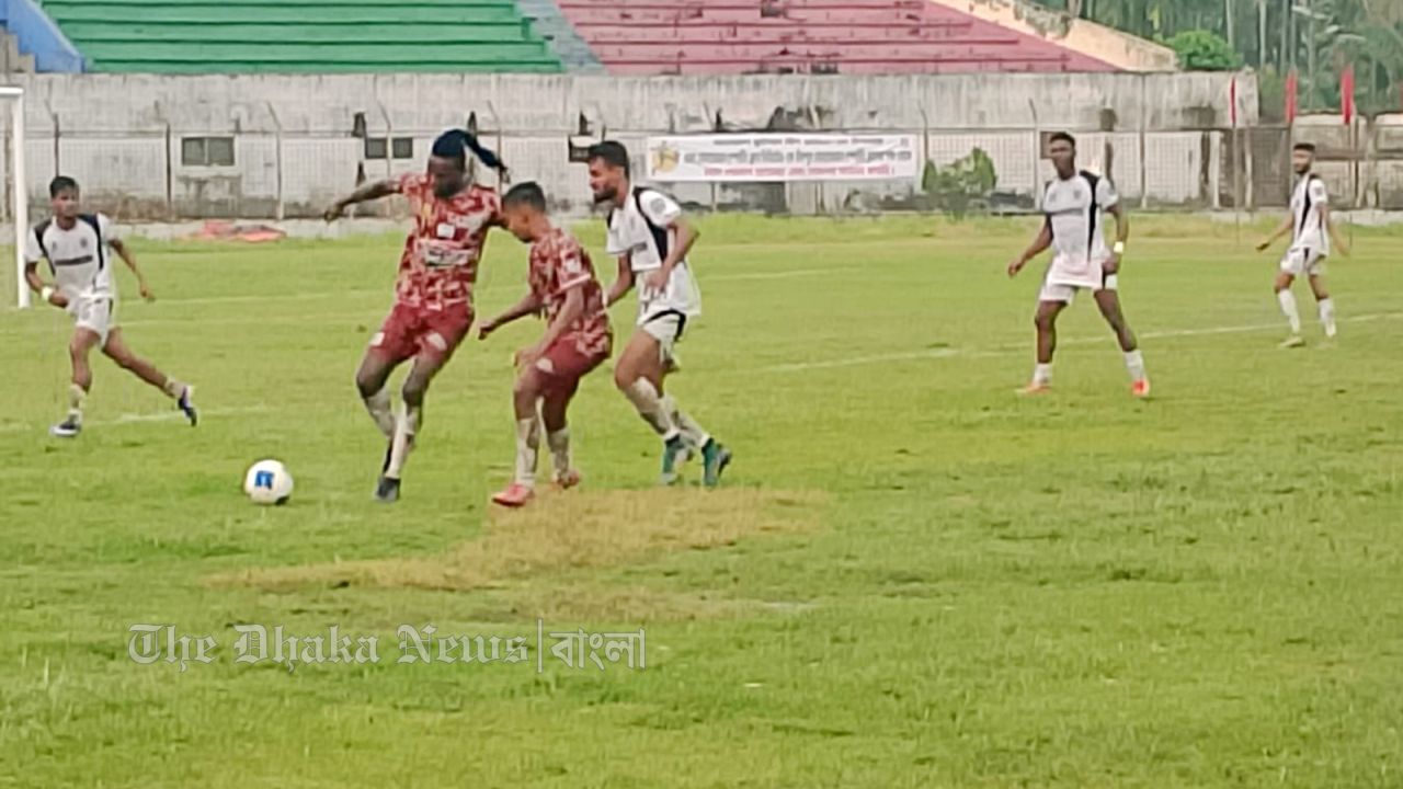 প্রাণবন্ত চাঁদপুর স্টেডিয়াম,বাংলাদেশ ফুটবল লীগে জয় পেয়েছে মোহামেডান